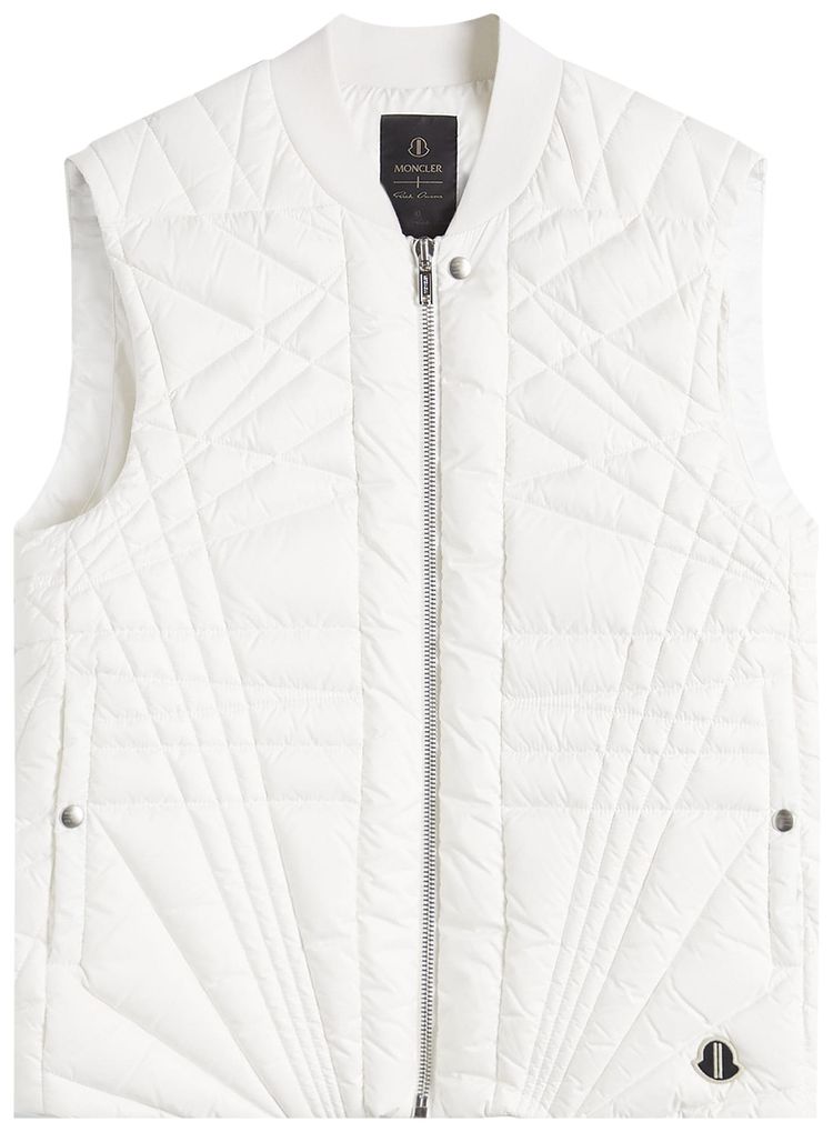 Moncler x Rick Owens Woven Megapenta Flight Vest Milk