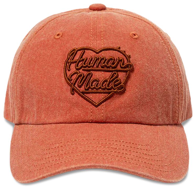 Human Made 6 Panel Twill Cap 1 Orange