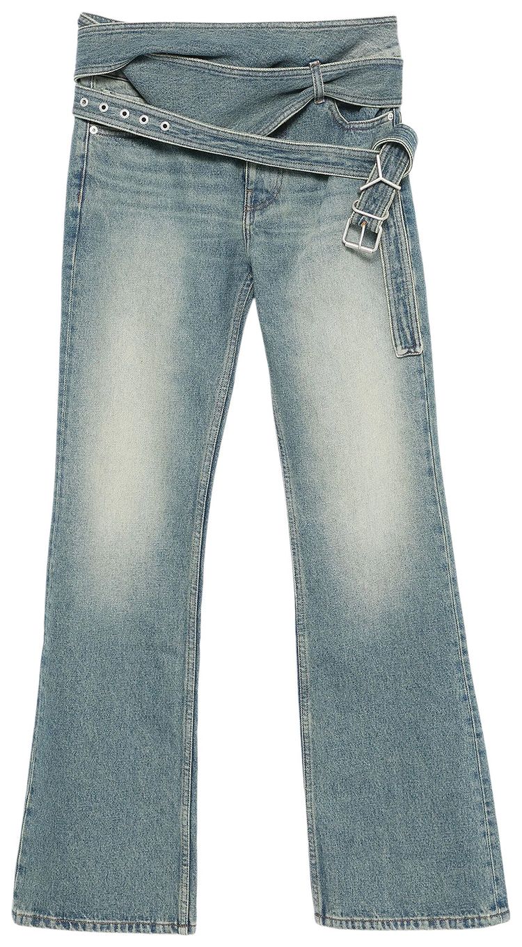 YProject Wrap Belt Jeans Faded Blue