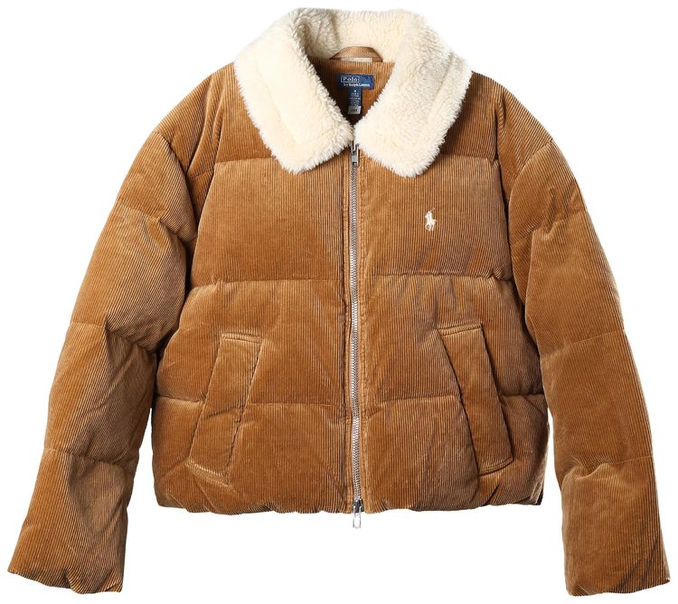 Polo Ralph Lauren Corduroy Cord Insulated Jacket Camel