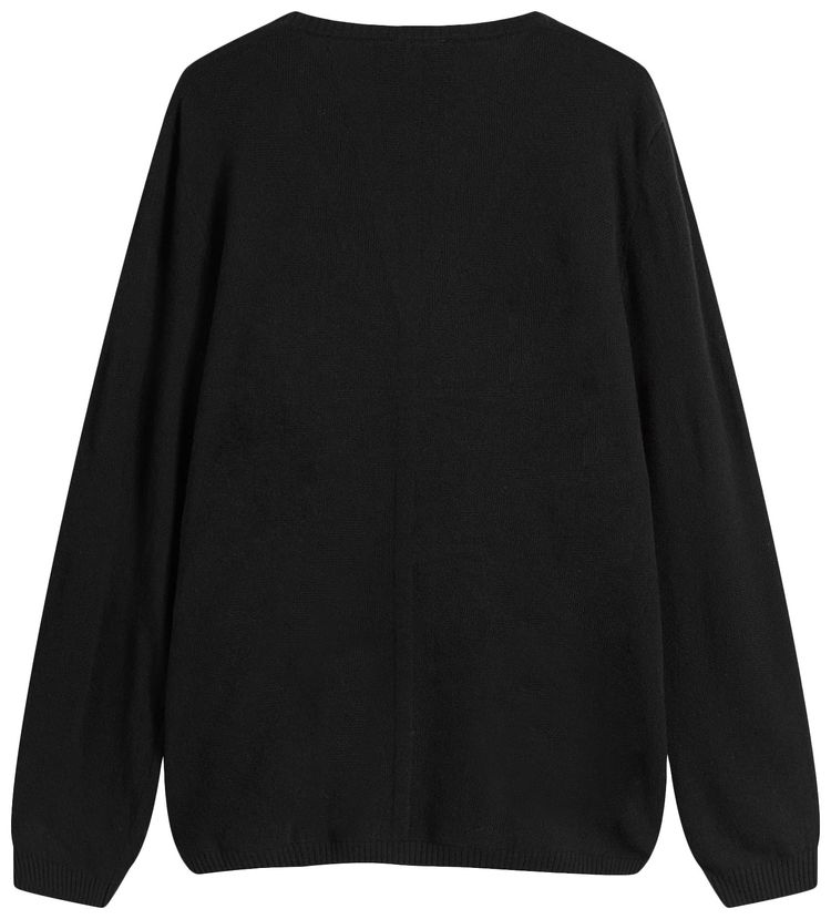 Moncler x Rick Owens Knit Jumbo Round Neck Top Black