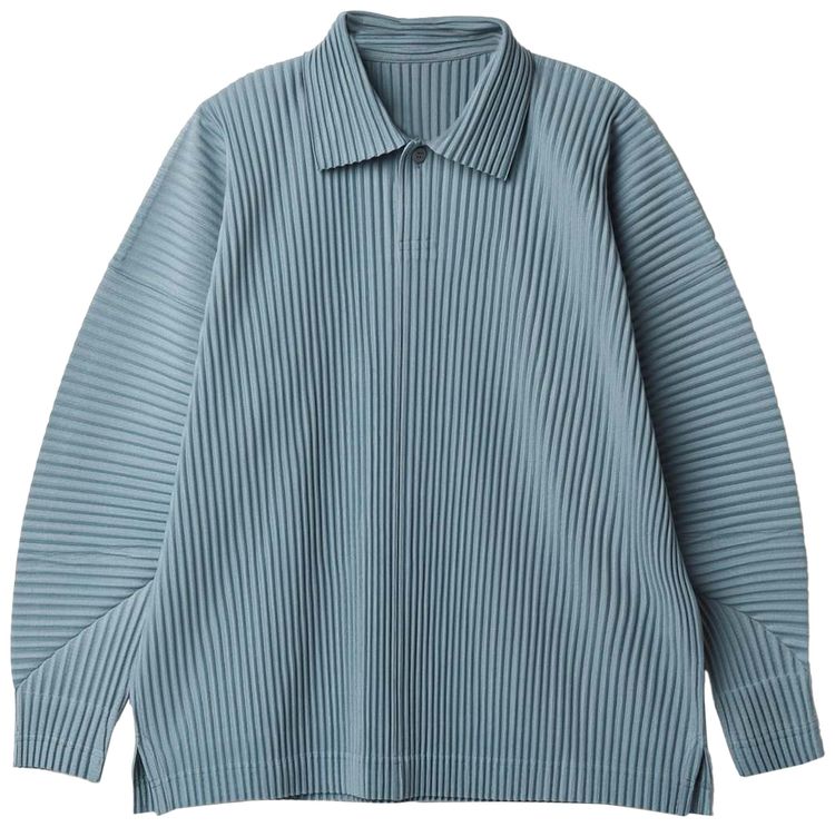 Homme Plisse Issey Miyake August Polo Shirt MintGrey