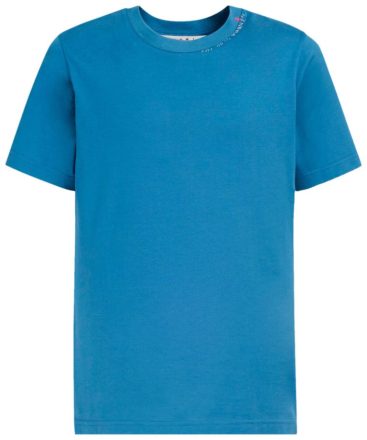 Marni Flower Printed T Shirt Opal