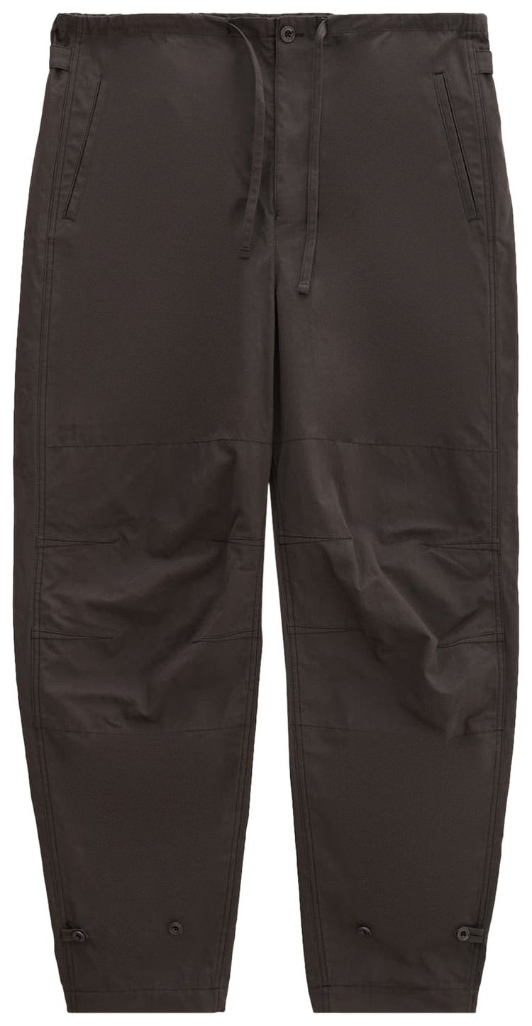 Lemaire Maxi Military Pants Anthracite Brown