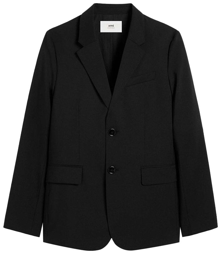 Ami Classic Two Buttons Jacket Black