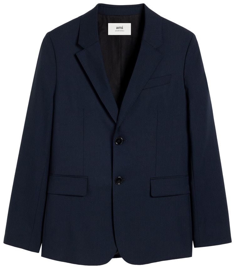 Ami Classic Two Buttons Jacket Night Blue
