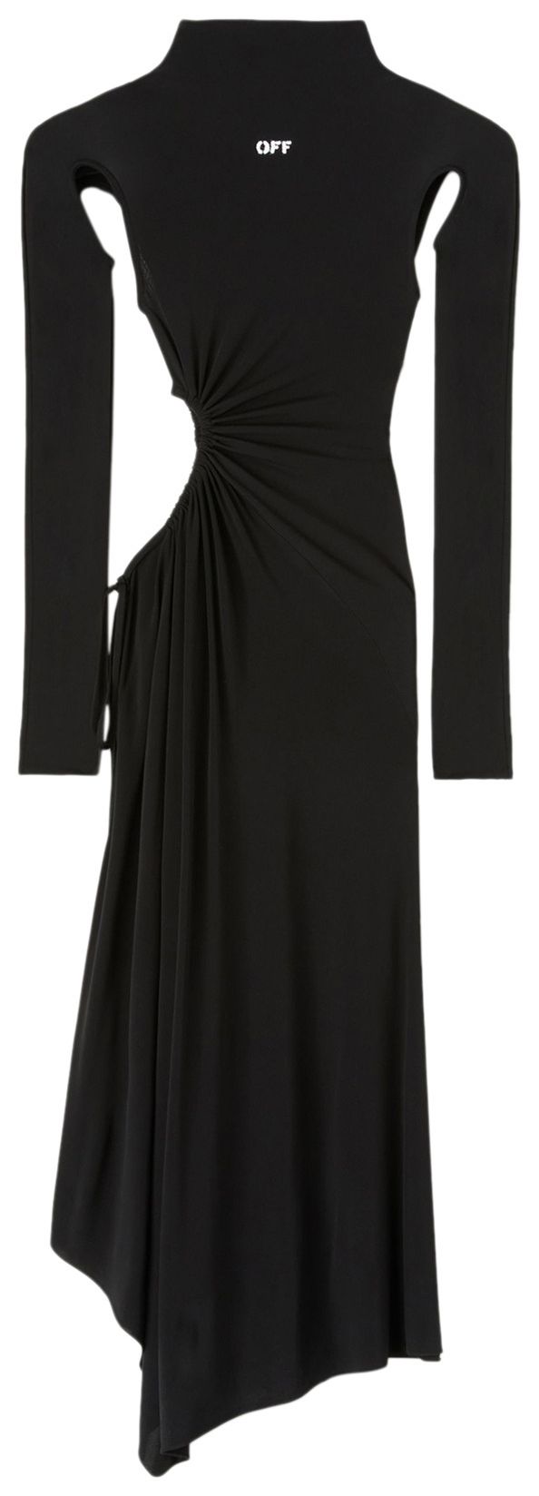 Off White See Thru Dress Black