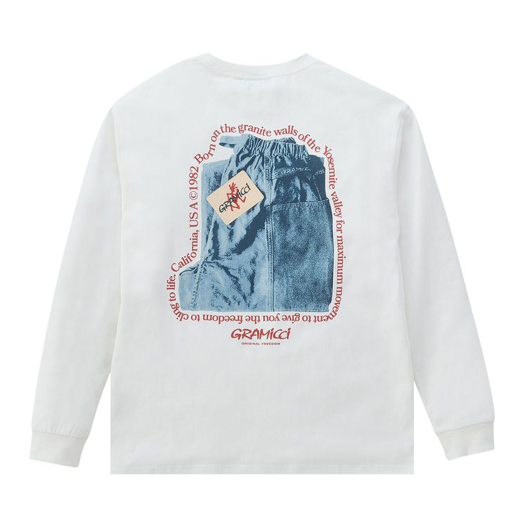 Gramicci OG Gadget Pants Graphic Long Sleeve Tee White