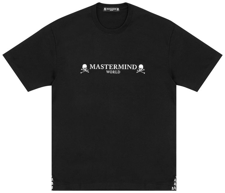 Mastermind Embroidered Skull Logo Tee Black