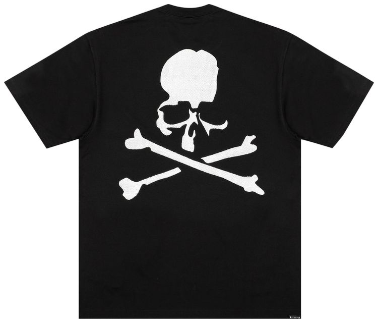 Mastermind Embroidered Skull Logo Tee Black