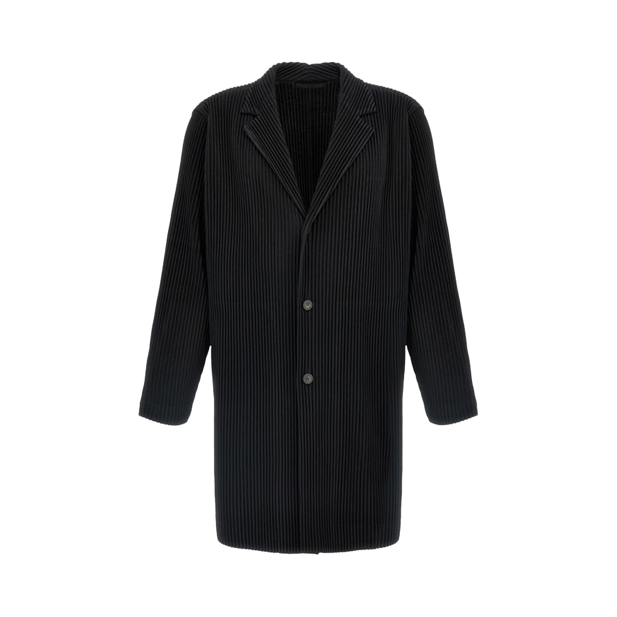 Buy Homme Plissé Issey Miyake Basic Jacket 'Black' - HP48JD402 15