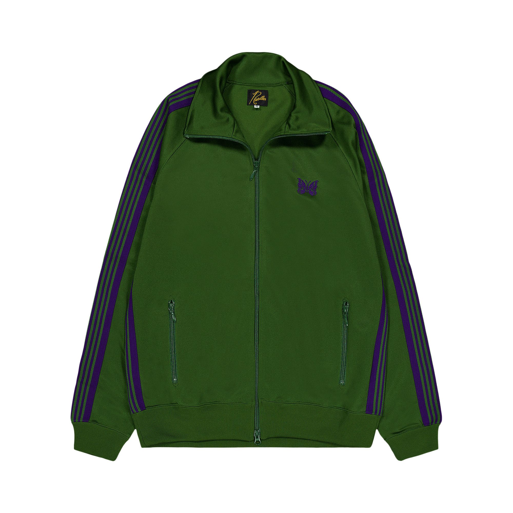 Buy Needles Track Jacket 'Green' - NS244 GREE | GOAT