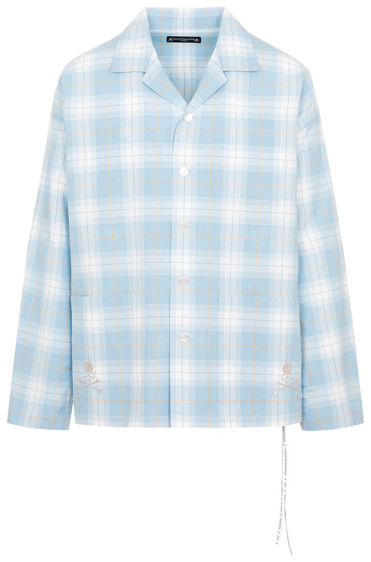 Mastermind World Checked Long Sleeve Shirt Blue Base
