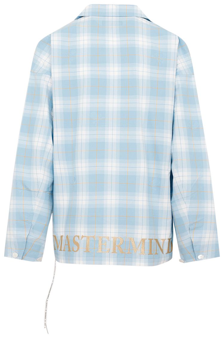 Mastermind World Checked Long Sleeve Shirt Blue Base