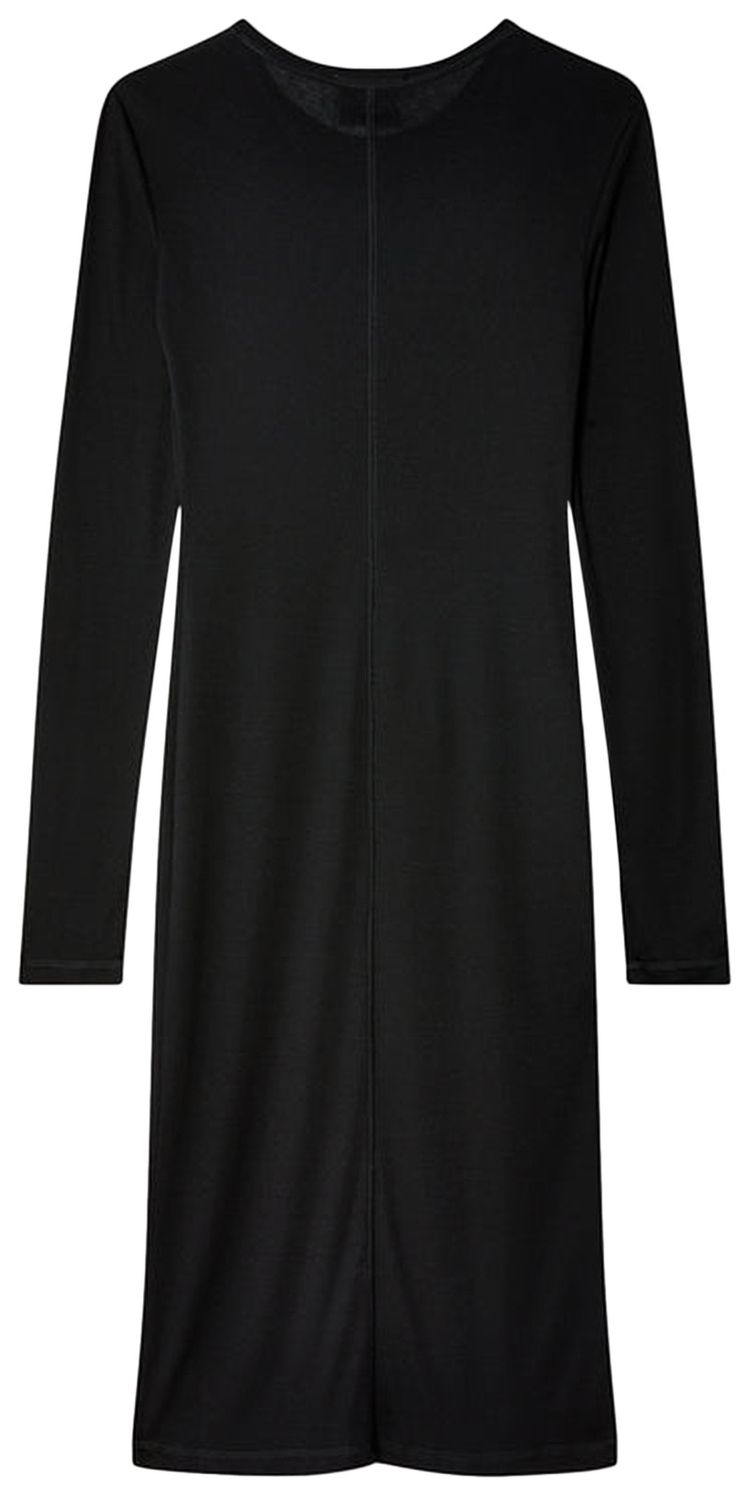 Miu Miu Silk Jersey Dress Black