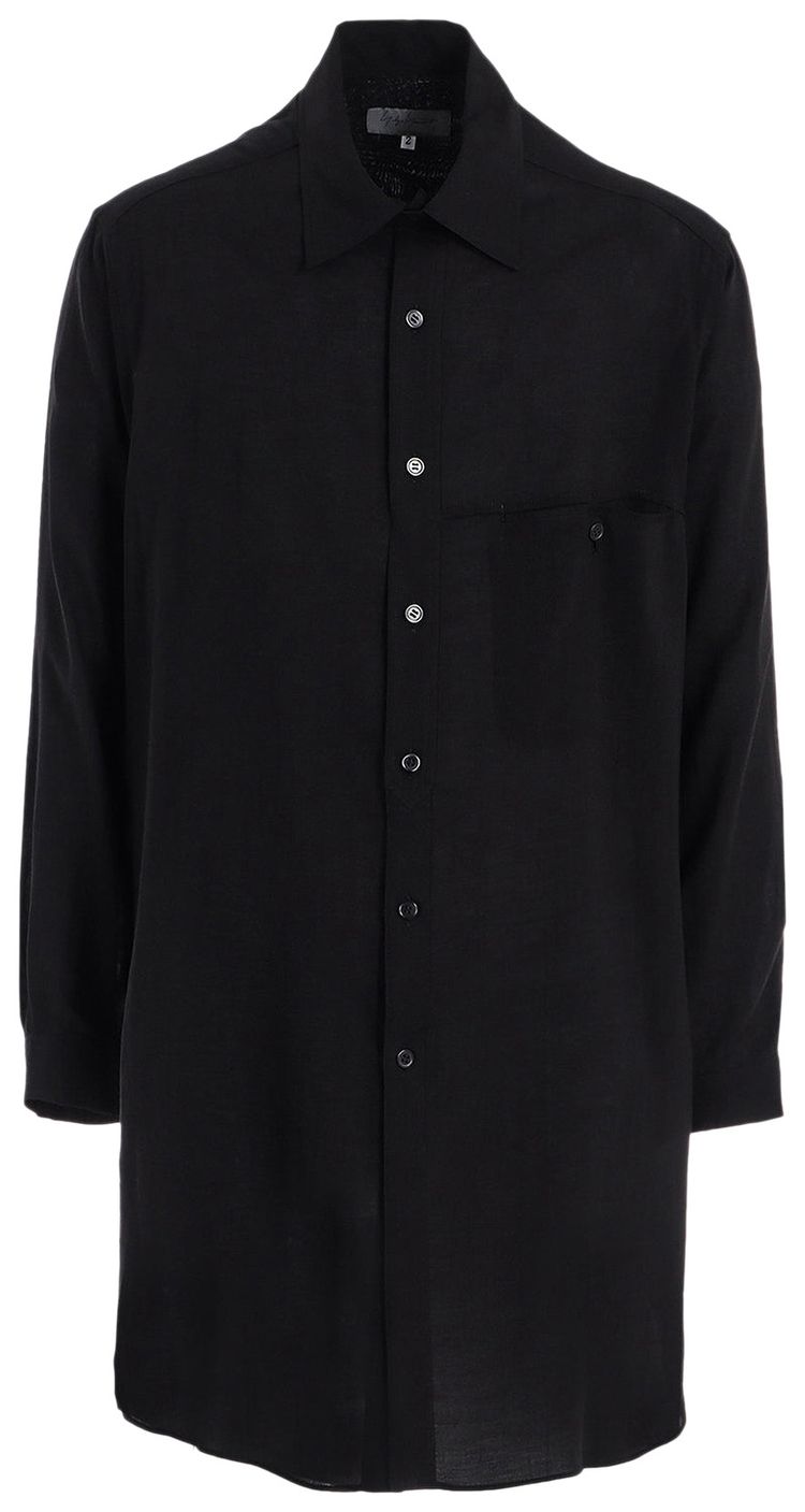 Yohji Yamamoto Pour Homme M Round Hem Big Blazer Black
