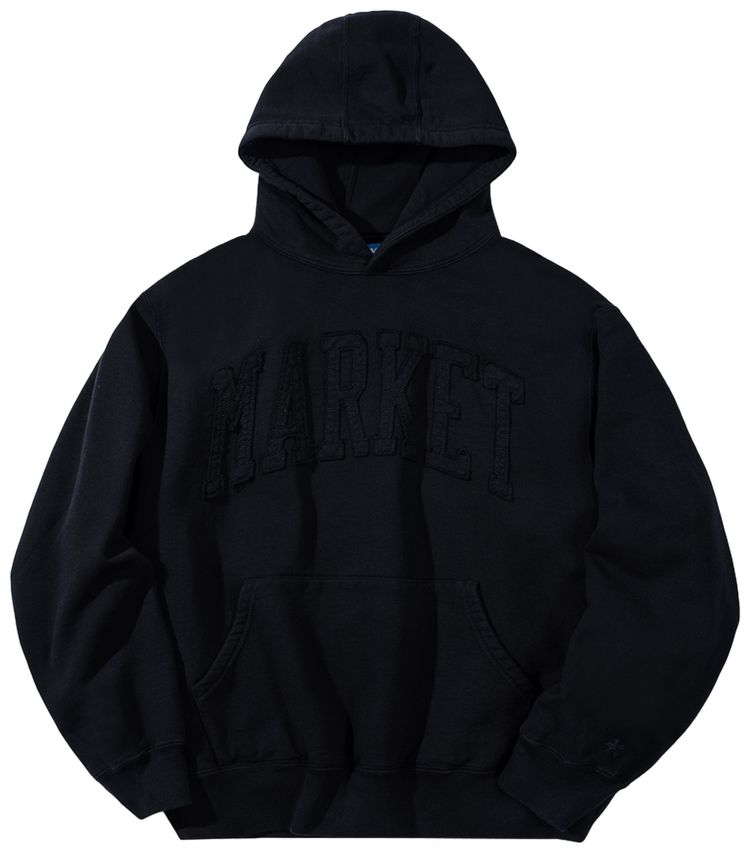 Market Arc Hoodie Washed Black