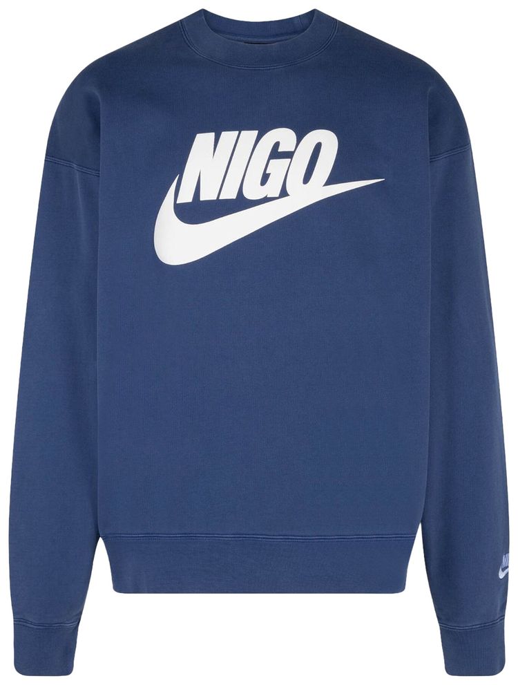 Nike x Nigo NRG Fleece Crew Sweatshirt Navy