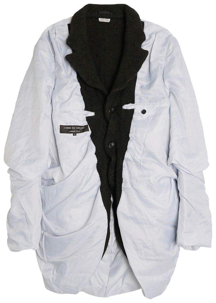 Comme des Garcons Homme Plus Wool Garment Treated Jacket BlackGreenBrownWhite