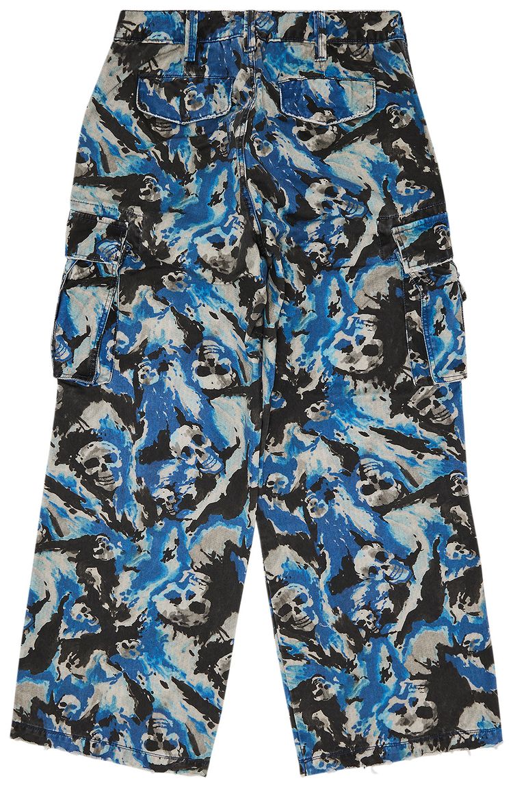 ERL Skull Cargo Pants Skull Print