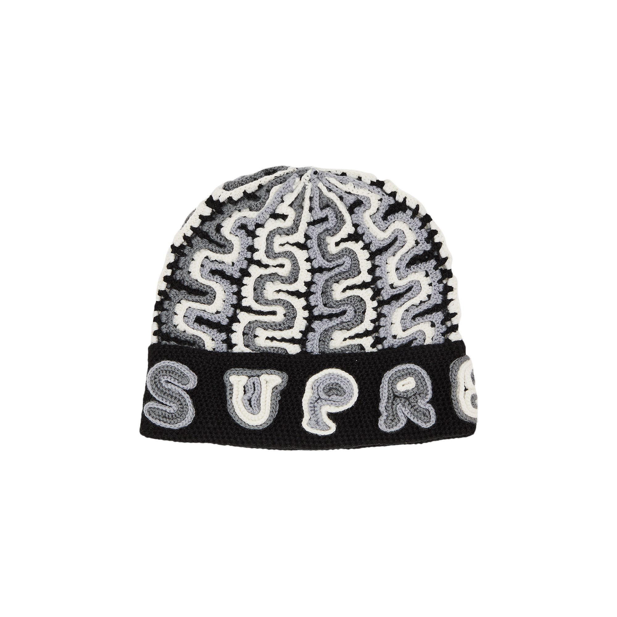 Supreme Yarn Appliqué Beanie 'Black'