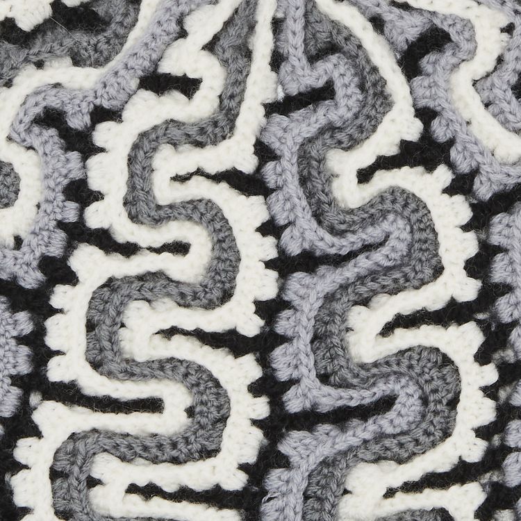 Supreme Yarn Applique Beanie Black