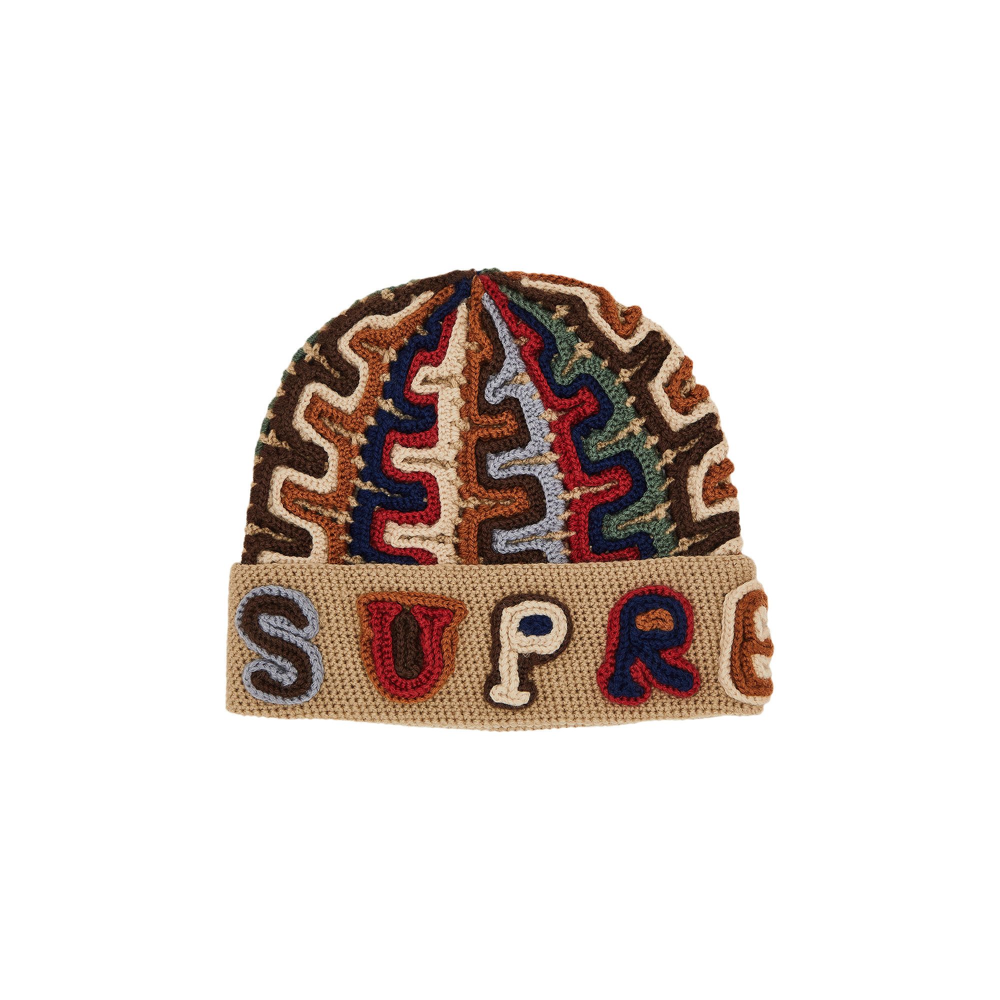 【半額】 Appliqué Yarn Supreme Buy Beanie GOAT | KHAKI FW24BN39 - 'Khaki' 帽子