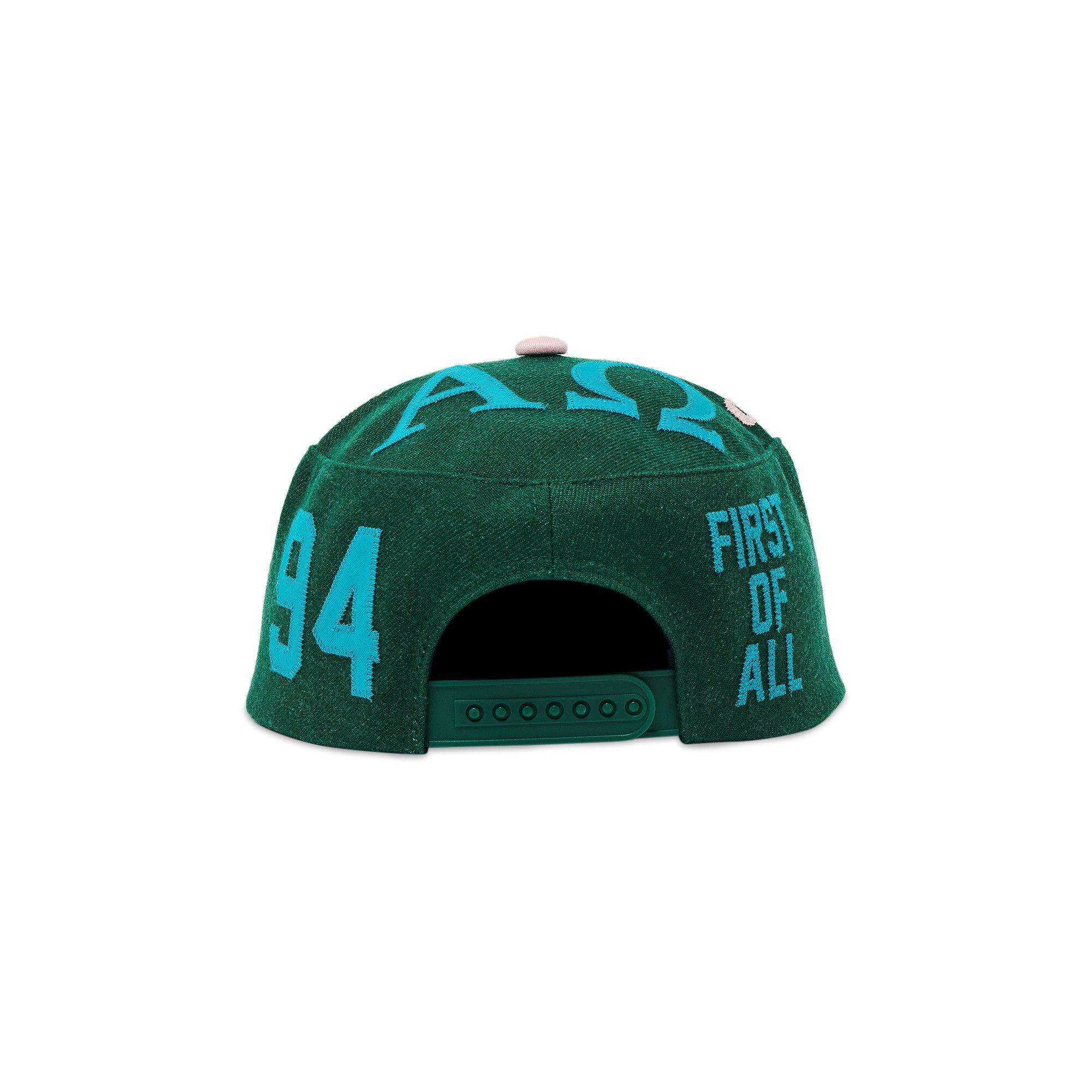 Buy Supreme Alpha Omega Pillbox Hat 'Dark Green' - FW24H74