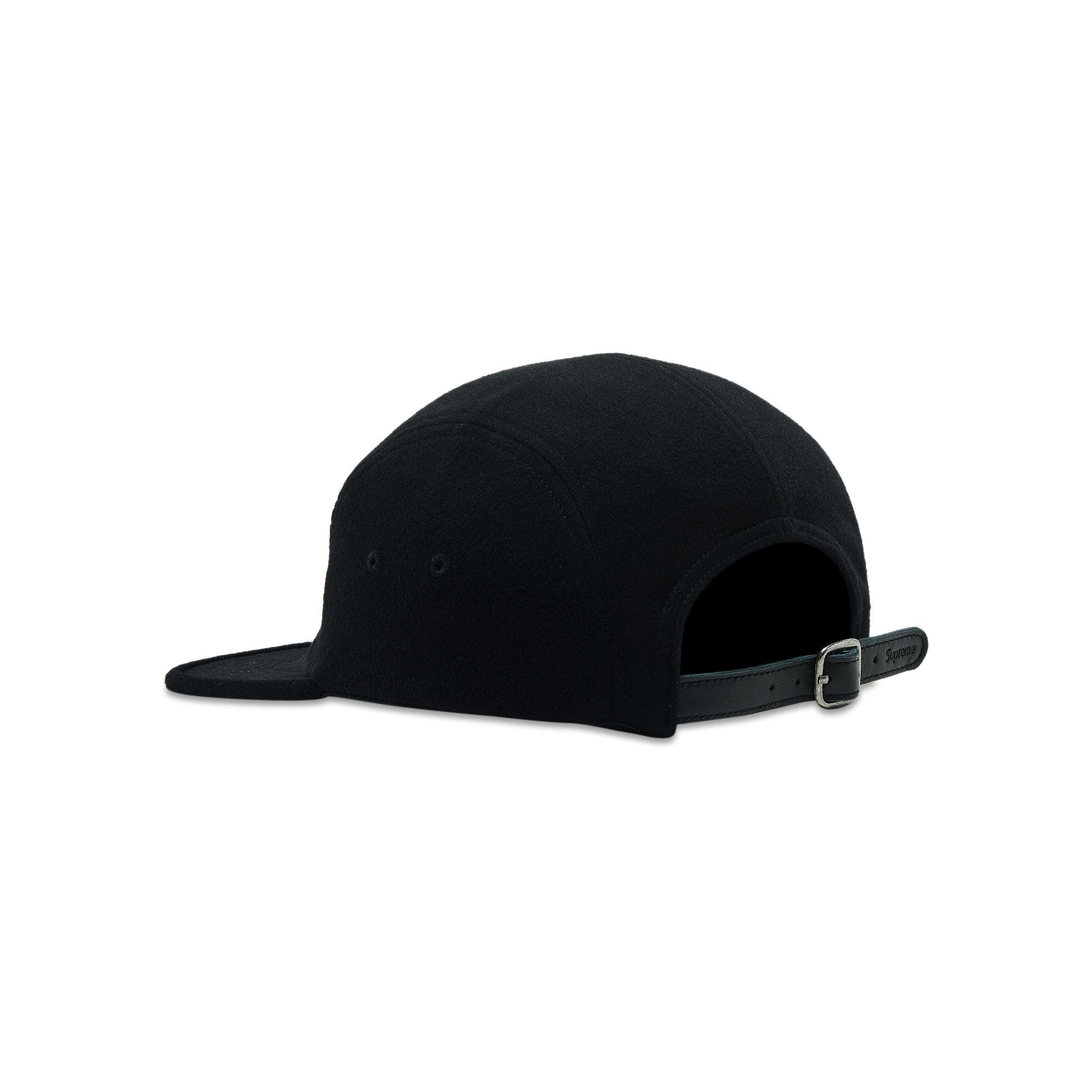 Supreme wool camp cap black new arrivals