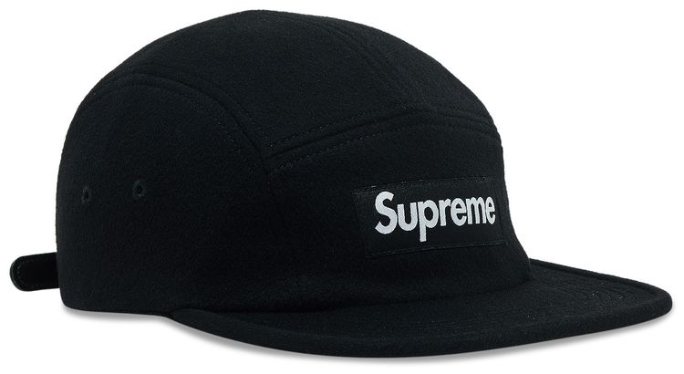 Supreme Wool Camp Cap Black