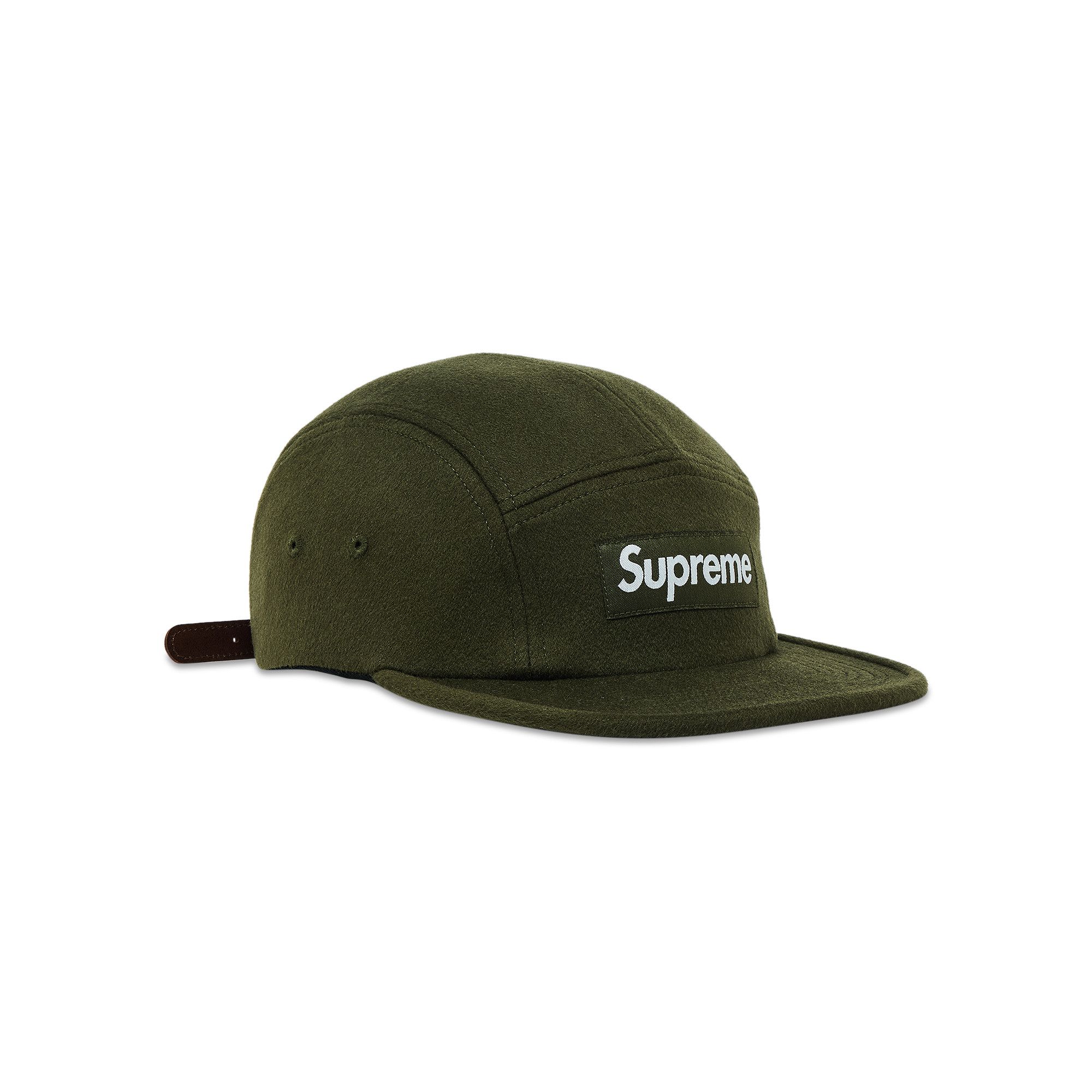 Buy Supreme Wool Camp Cap 'Dark Olive' - FW24H101 DARK OLIVE