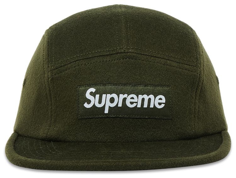Supreme Wool Camp Cap Dark Olive