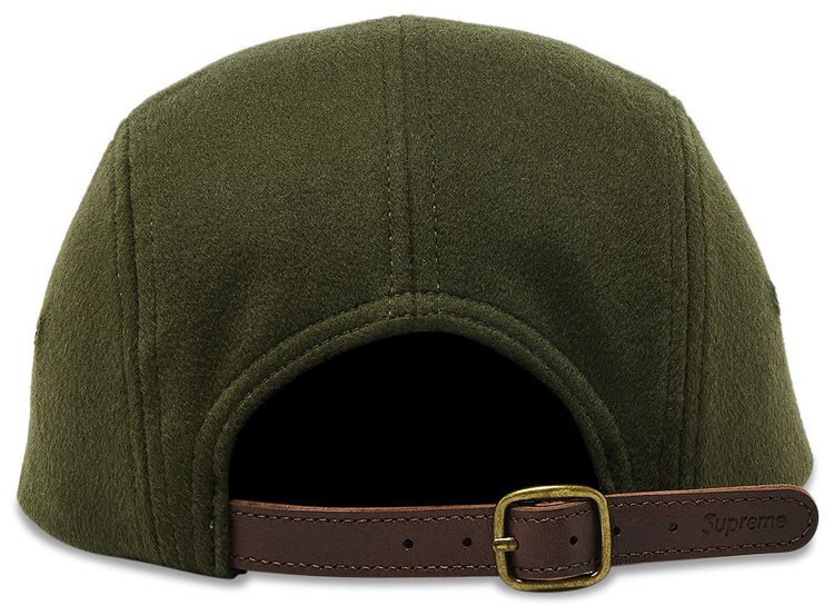 Supreme Wool Camp Cap Dark Olive
