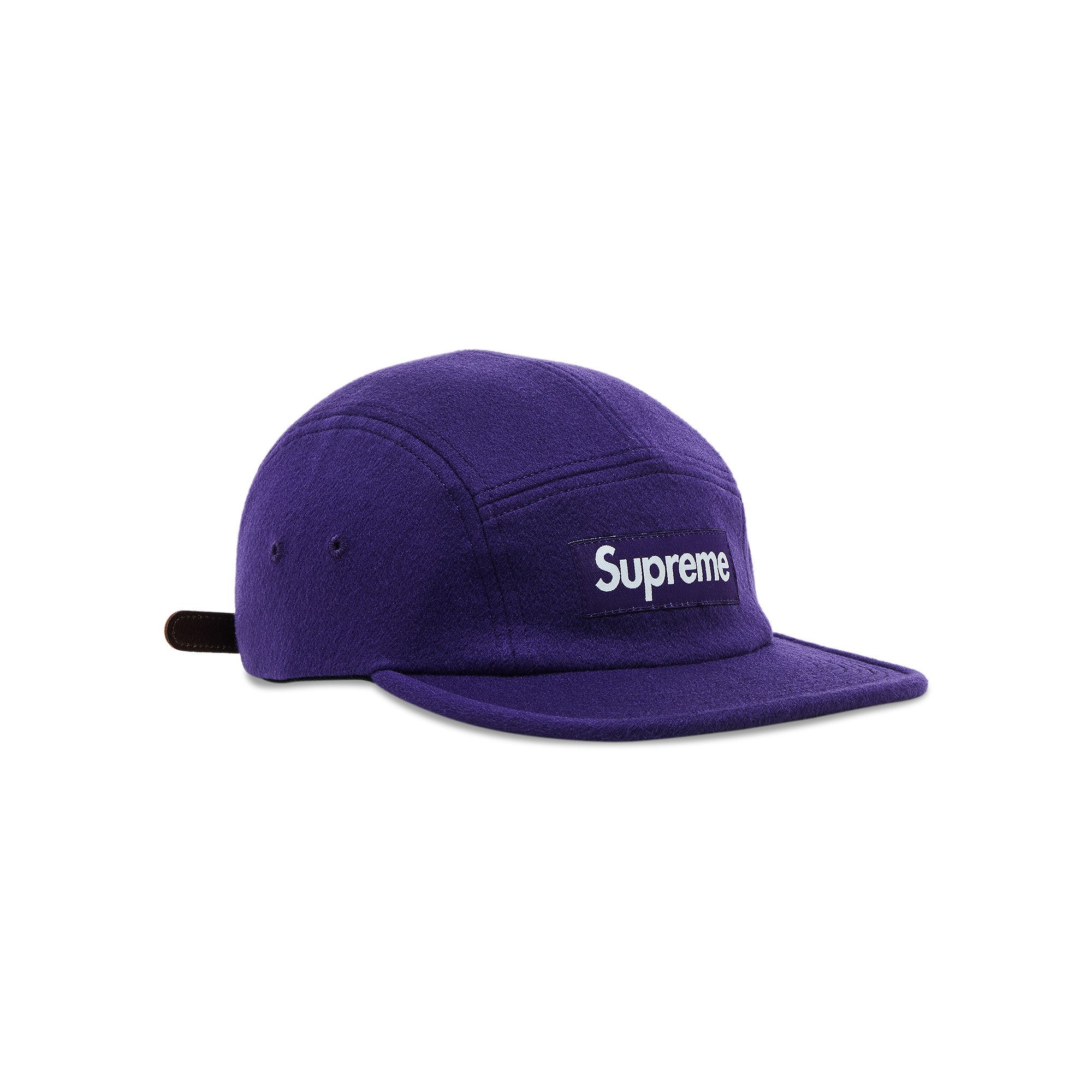 山*ん様 supreme 24aw Wool Camp Cap purple Supreme Wool Camp Cap (FW24) - $58