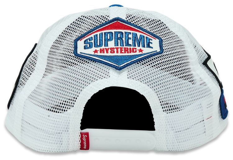 Supreme x HYSTERIC GLAMOUR x Vanson Leather Mesh Back 6 Panel Blue