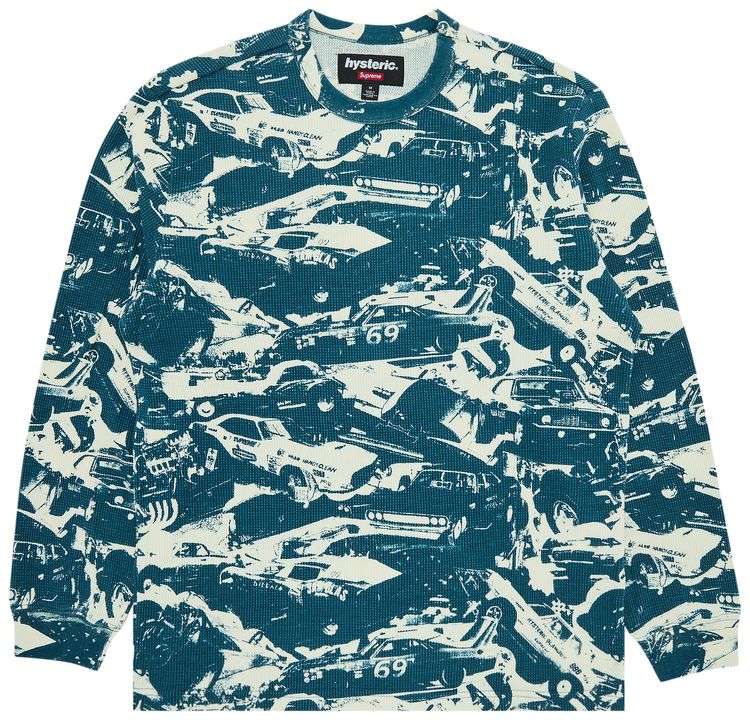 Supreme x HYSTERIC GLAMOUR Cars Thermal Teal