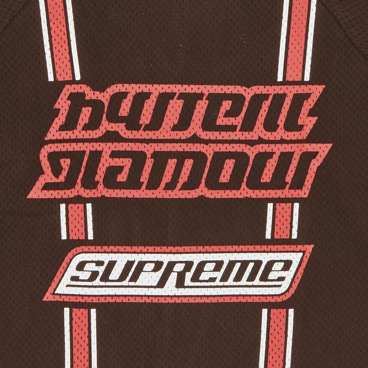 Supreme x HYSTERIC GLAMOUR Mesh Long Sleeve Top Brown