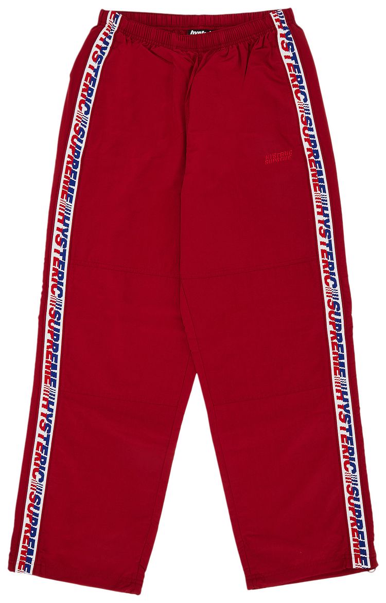 Supreme x HYSTERIC GLAMOUR Track Pant Red