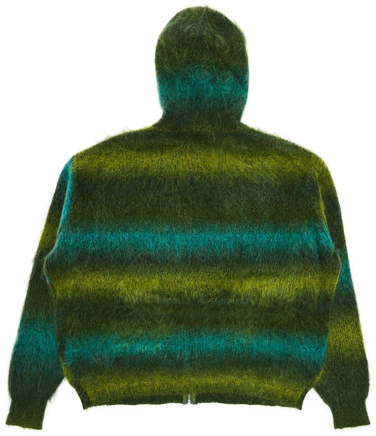 Supreme x HYSTERIC GLAMOUR Mohair Zip Up Hooded Sweatshirt Olive