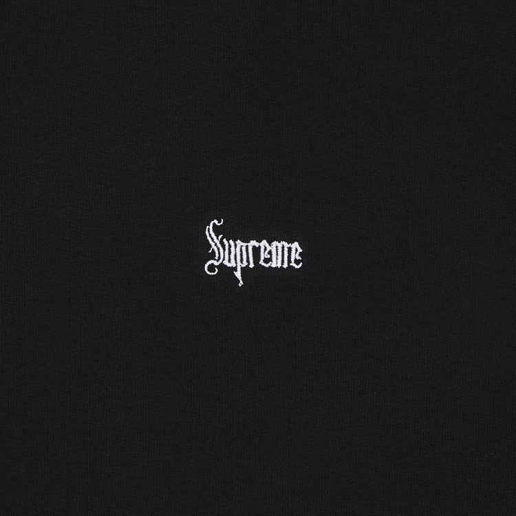 Supreme Micro Logo Hooded Sweatshirt Black