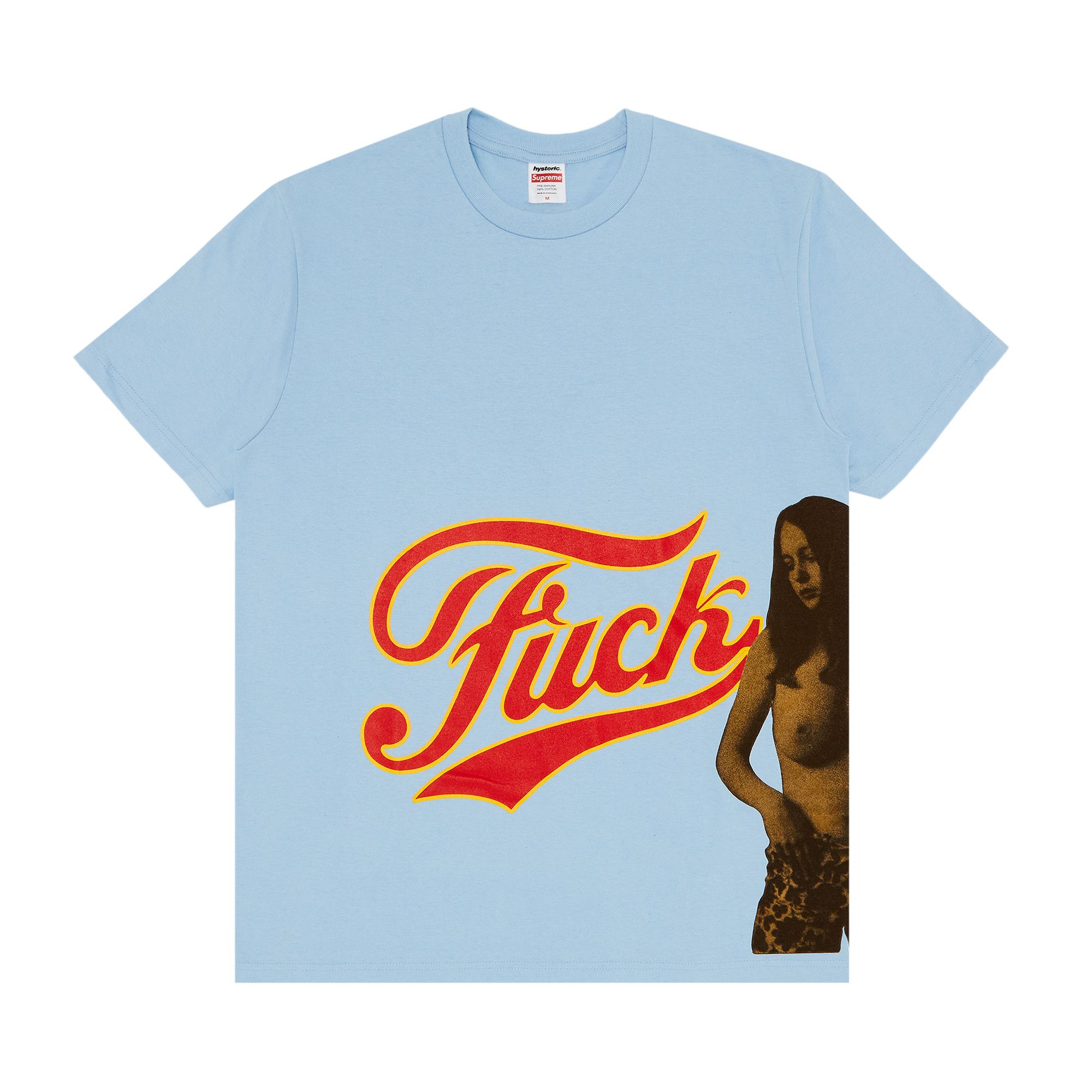Buy Supreme x HYSTERIC GLAMOUR Fuck Tee 'Powder Blue