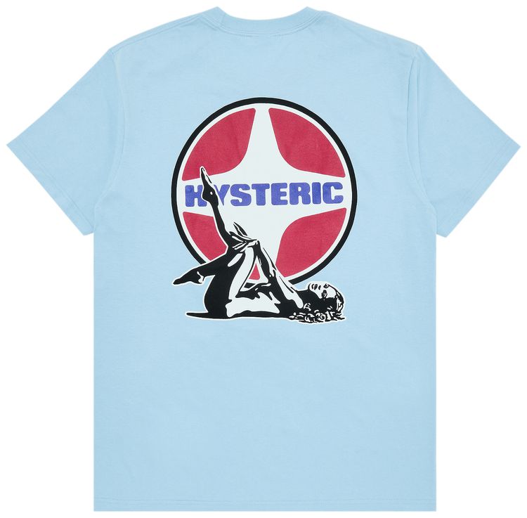 Supreme x HYSTERIC GLAMOUR Pin Up Tee Powder Blue
