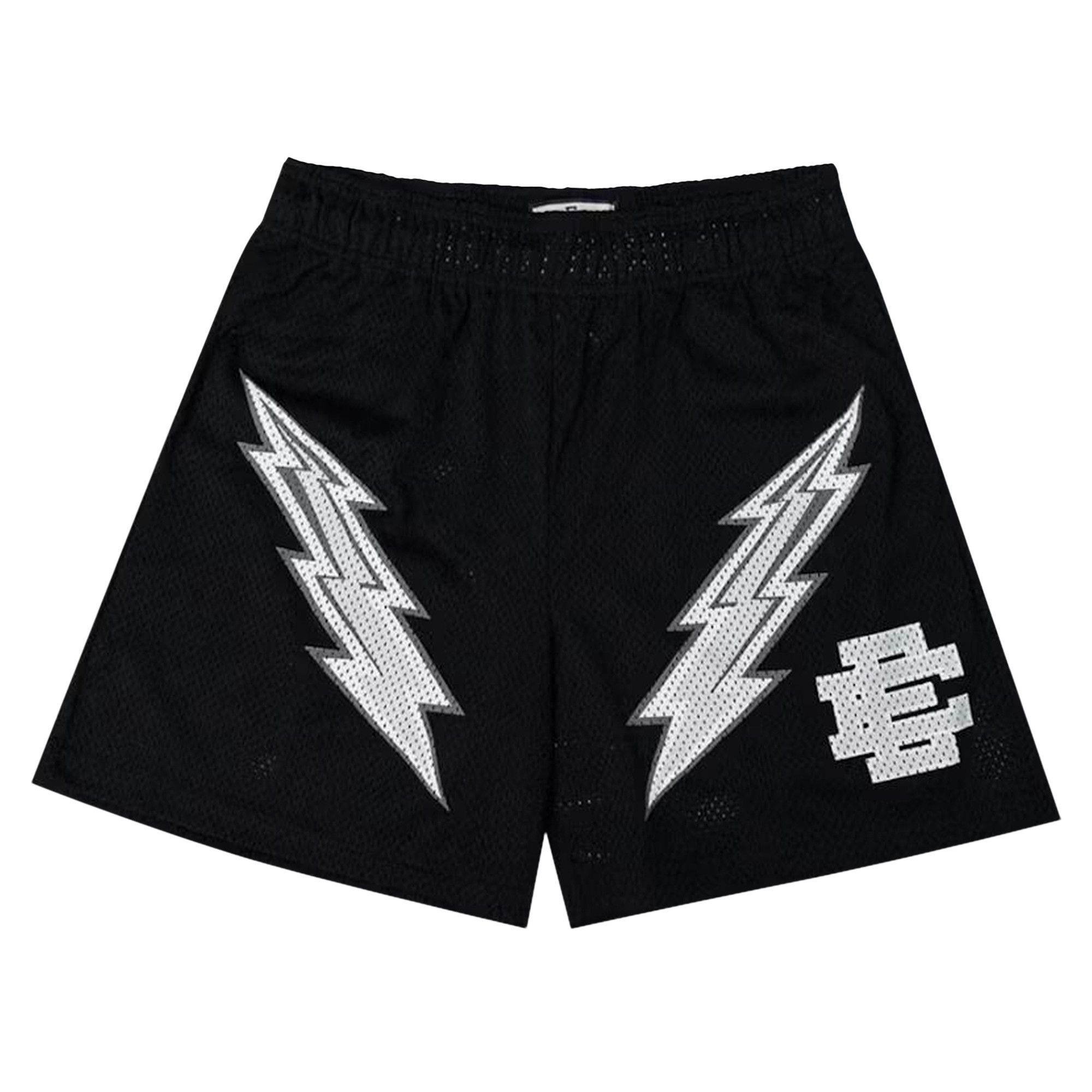 Buy Eric Emanuel EE Basic Lightning Bolt (Cyber Monday) Short 'Black/White'  - 02571 1FW2105EEEBLB BLAC | GOAT AU