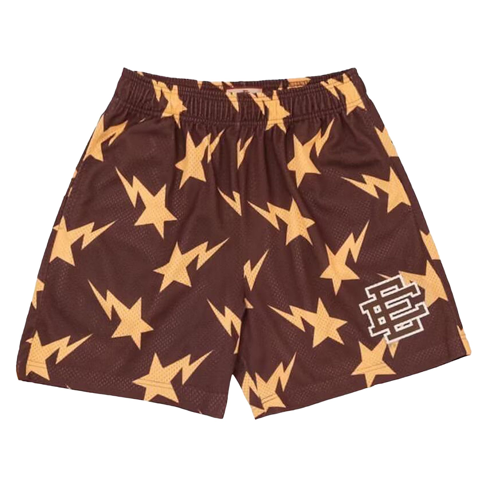 Buy Eric Emanuel x BAPE Miami Basic Short 'Brown/Yellow' - 02571
