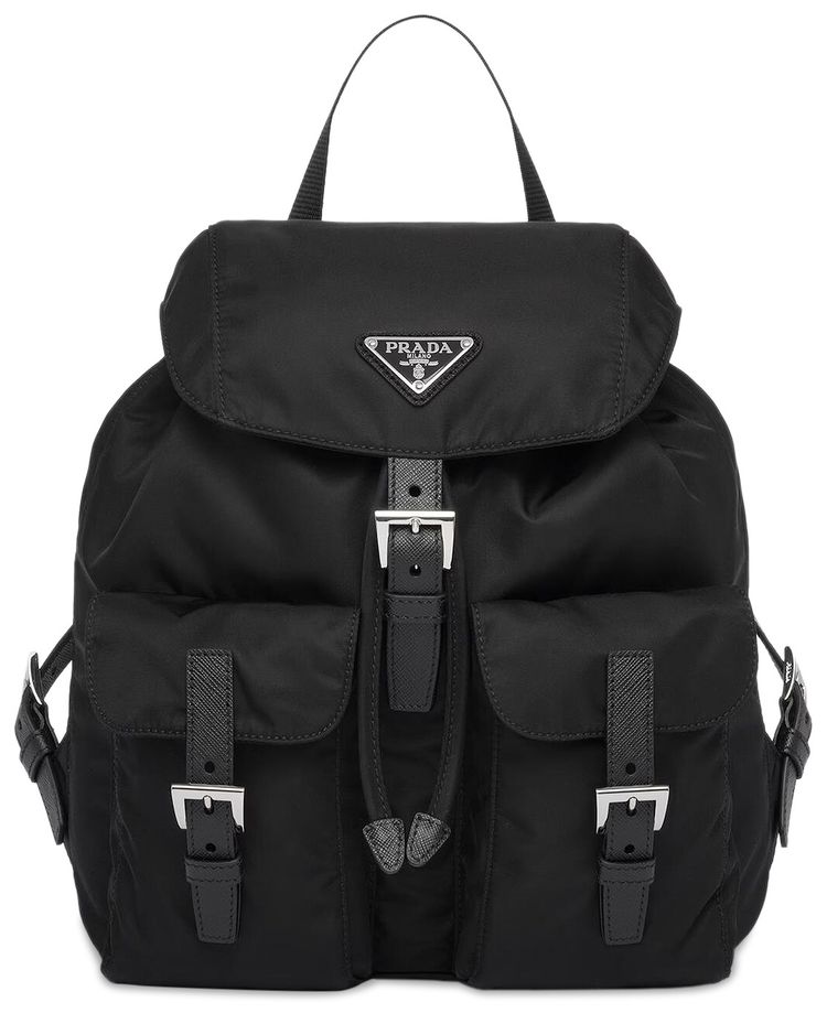 Prada Small Re Nylon Backpack Black