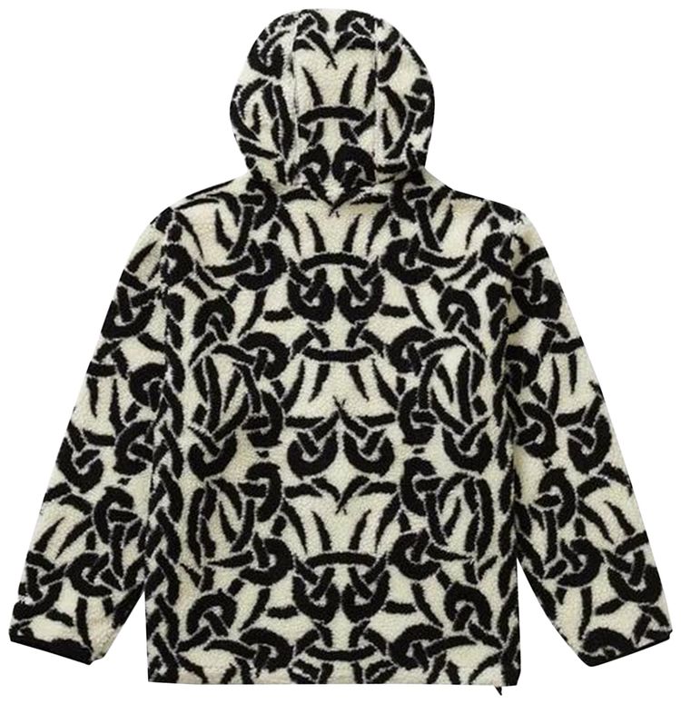 Supreme Celtic Knot Reversible WINDSTOPPER Fleece Hooded Jacket Stone