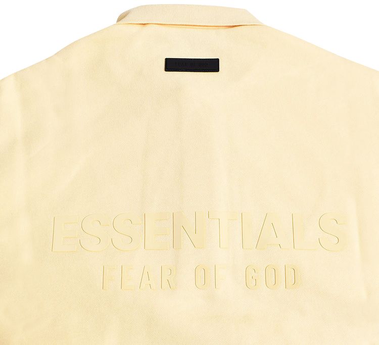 Fear of God Essentials Long Sleeve Polo Garden Yellow