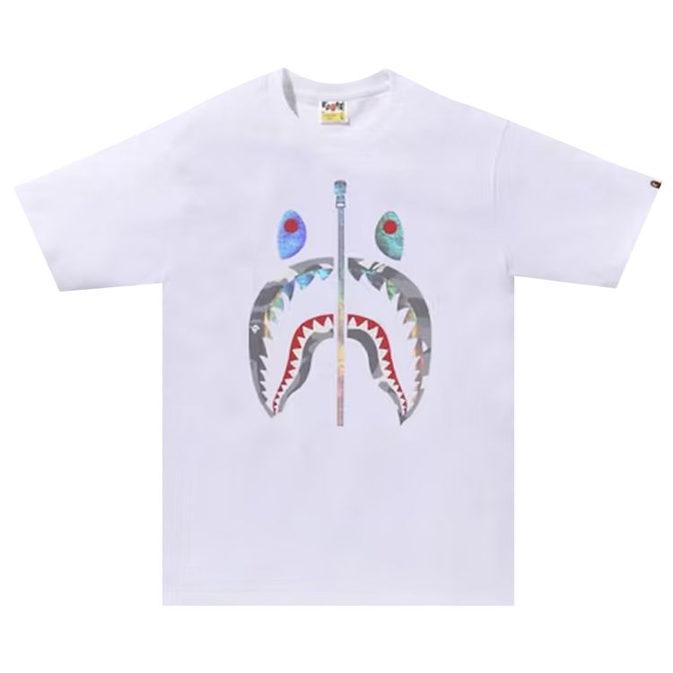 BAPE City Camo Shark Tee WhiteGrey