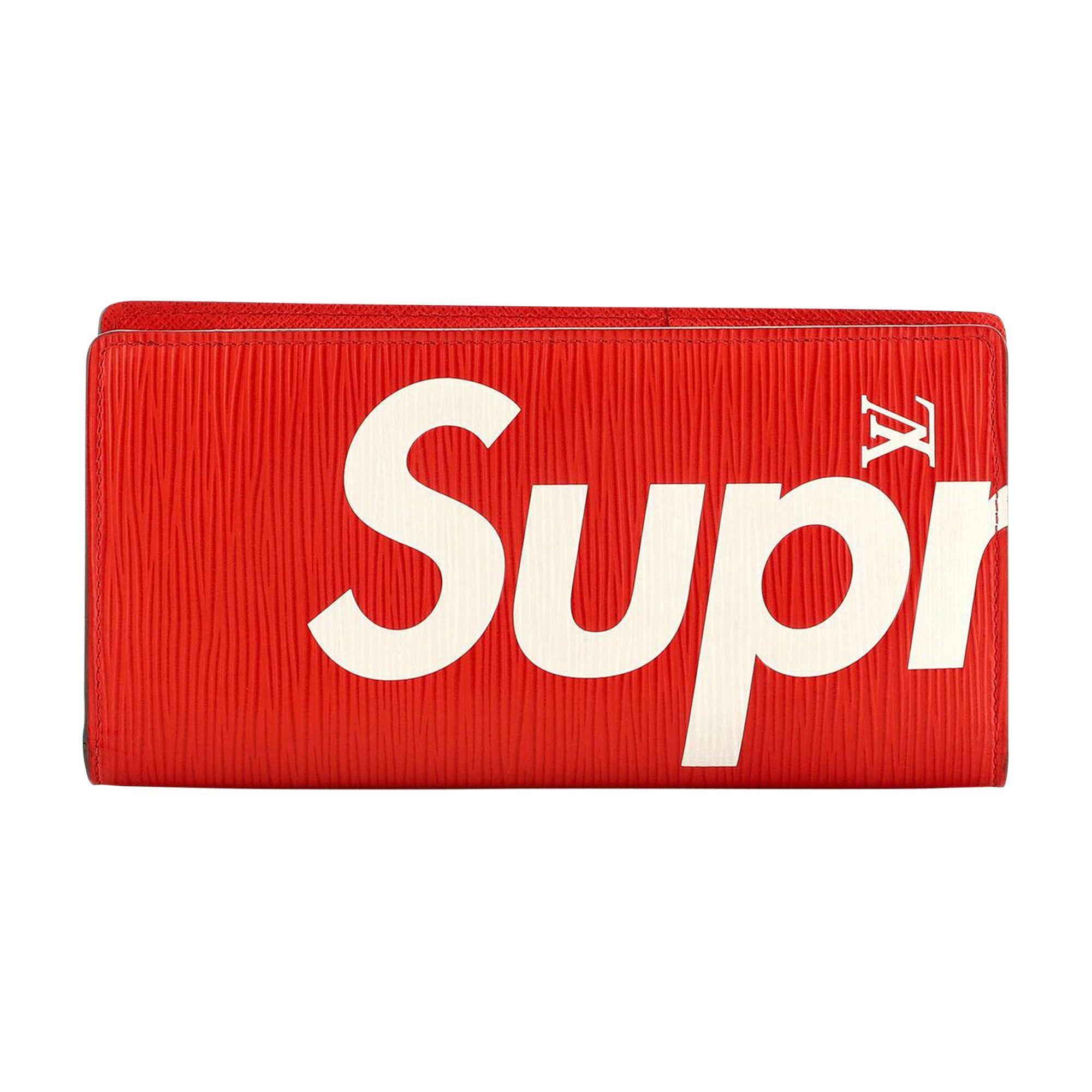 Louis Vuitton x Supreme Brazza Wallet 'Red'