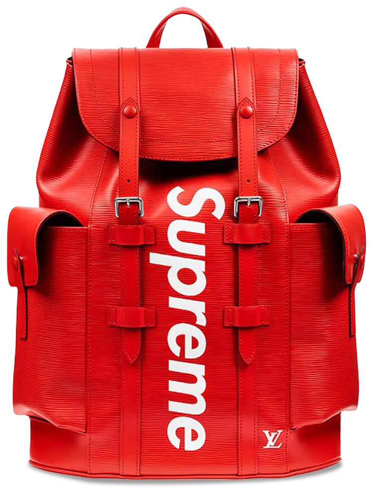 Louis Vuitton x Supreme Christopher Backpack Red